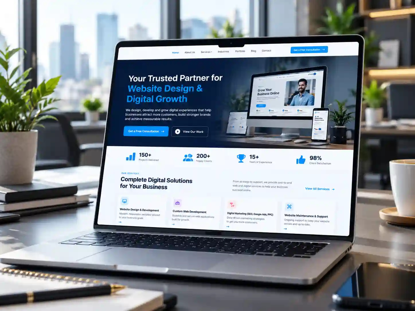 Business website preview
